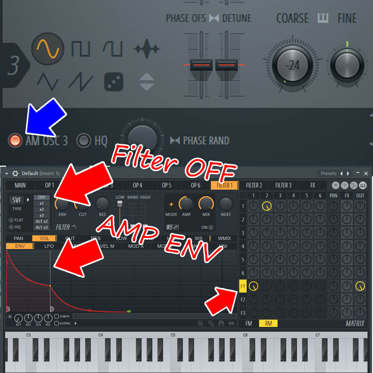 RM модуляция разный подъход